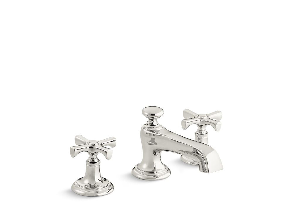 Kallista P24600-CR Bellis Lavatory Bathroom Sink Faucet, Traditional Spout, Cross Handles