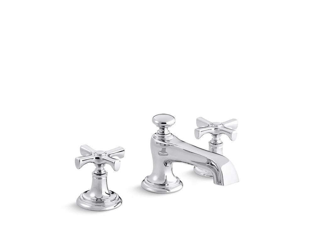 Kallista P24600-CR Bellis Lavatory Bathroom Sink Faucet, Traditional Spout, Cross Handles