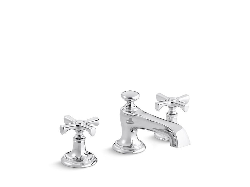 Kallista P24600-CR Bellis Lavatory Bathroom Sink Faucet, Traditional Spout, Cross Handles
