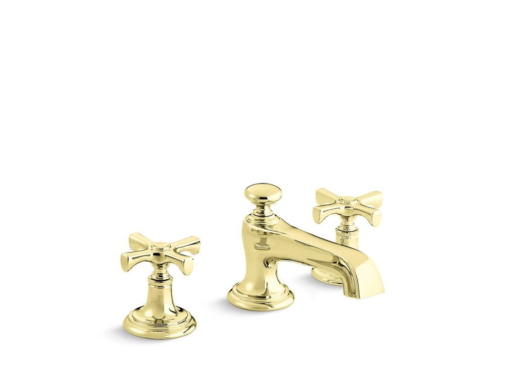 Kallista P24600-CR Bellis Lavatory Bathroom Sink Faucet, Traditional Spout, Cross Handles