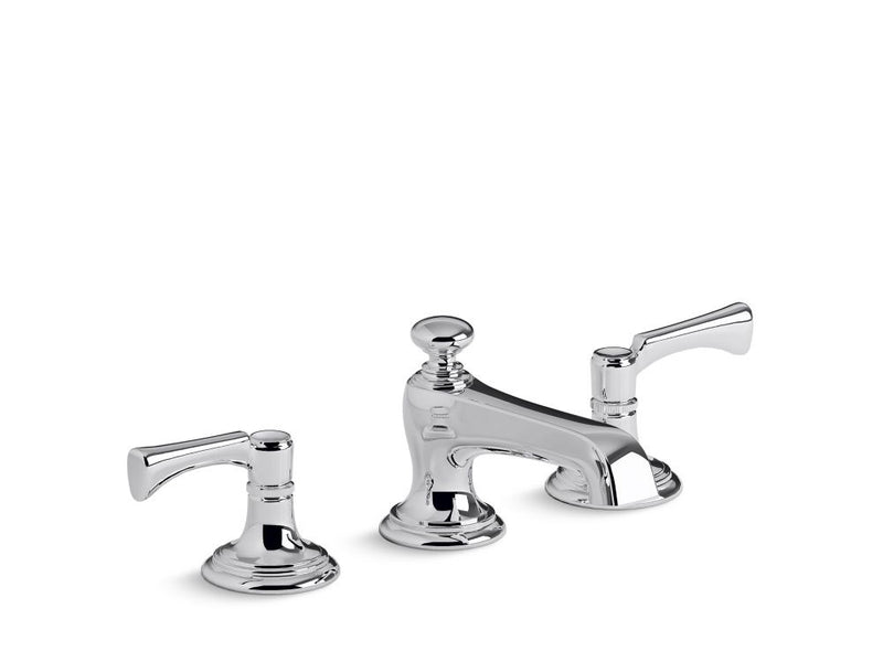 Kallista P24600-LV Bellis Lavatory Bathroom Sink Faucet, Traditional Spout, Lever Handles