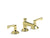 Kallista P24600-LV Bellis Lavatory Bathroom Sink Faucet, Traditional Spout, Lever Handles