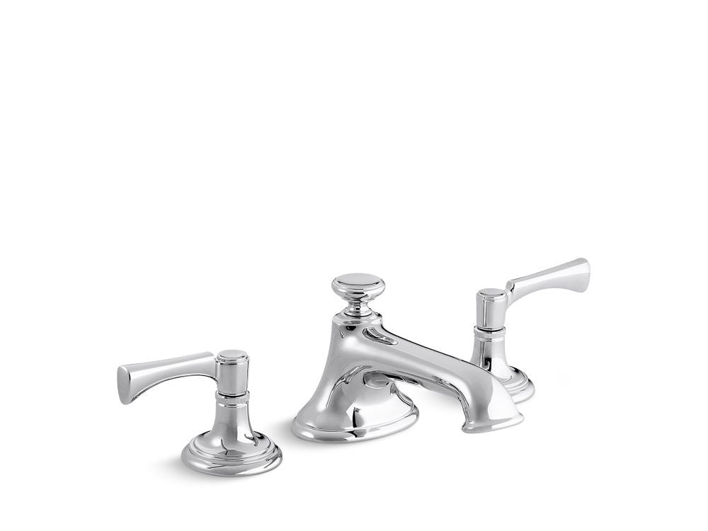 Kallista P24601-LV Bellis Lavatory Bathroom Sink Faucet, Noble Spout, Lever Handles