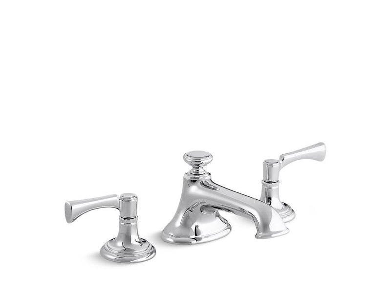 Kallista P24601-LV Bellis Lavatory Bathroom Sink Faucet, Noble Spout, Lever Handles