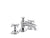 Kallista P24603-CR Bellis Deck-Mount Roman Tub Bath Faucet, Cross Handles