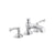 Kallista P24603-LV Bellis Deck-Mount Roman Tub Bath Faucet, Lever Handles