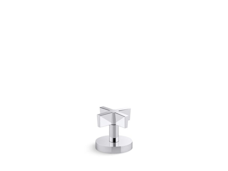 Kallista P24614-CR One Deck-Mount Bath Diverter, Cross Handle