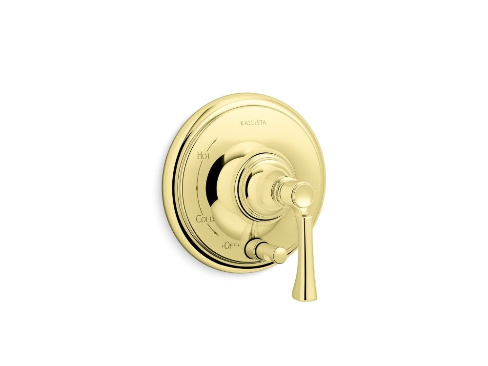 Kallista P24616-LV Bellis Pressure Balance W/ Diverter Trim, Lever Handle