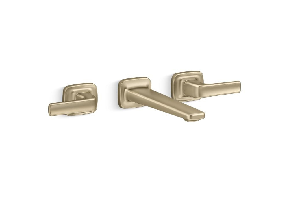 Kallista P24702-LV Per Se Wall-Mount Lavatory Bathroom Sink Faucet, Lever Handles