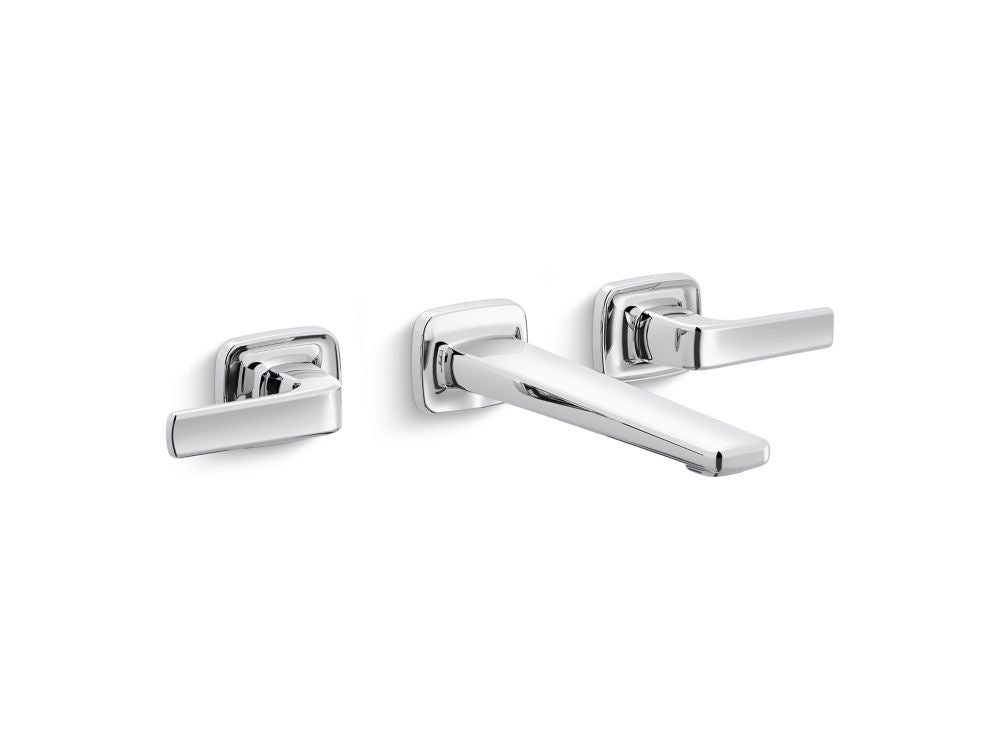 Kallista P24702-LV Per Se Wall-Mount Lavatory Bathroom Sink Faucet, Lever Handles