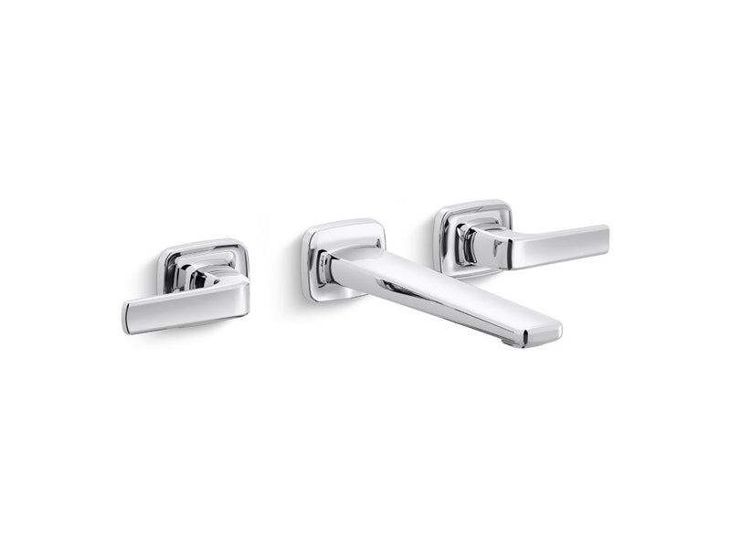 Kallista P24702-LV Per Se Wall-Mount Lavatory Bathroom Sink Faucet, Lever Handles