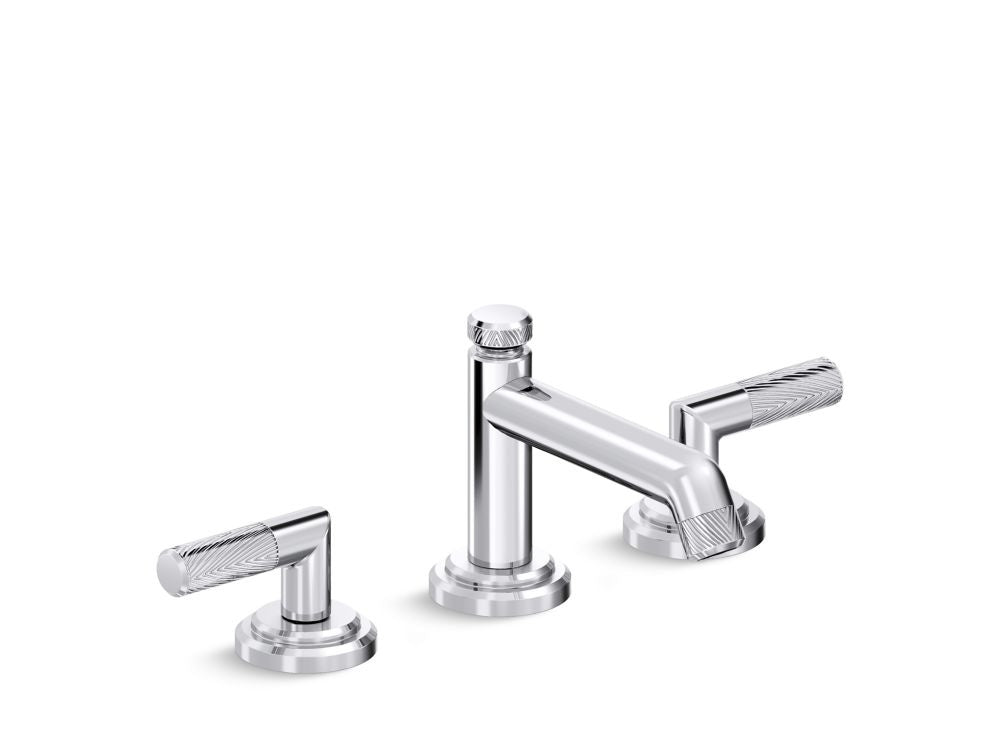 Kallista P24901H Pinna Paletta Lavatory Bathroom Sink Faucet, Low Spout, Lever Handles