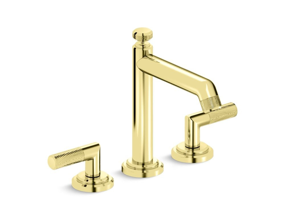 Kallista P24903 Pinna Paletta Deck-Mount Roman Tub Bath Faucet W/ Diverter, Lever Handles