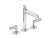 Kallista P24904-LV Pure Paletta Deck-Mount Roman Tub Bath Faucet W/ Diverter, Lever Handles