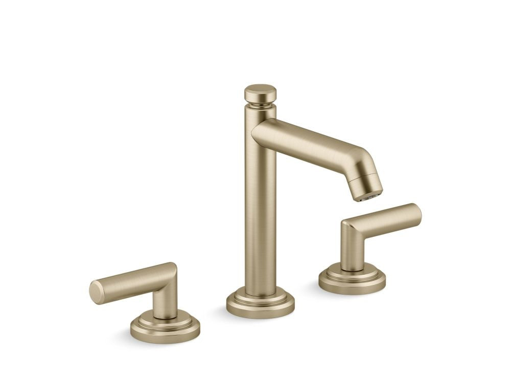 Kallista P24905-LV Pure Paletta Lavatory Bathroom Sink Faucet, Tall Spout, Lever Handles