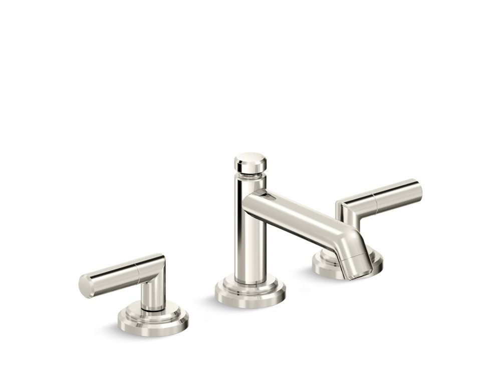 Kallista P24906-LV Pure Paletta Lavatory Bathroom Sink Faucet, Low Spout, Lever Handles