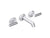 Kallista P24911-LV Pure Paletta Wall-Mount Lavatory Bathroom Sink Faucet, Lever Handles