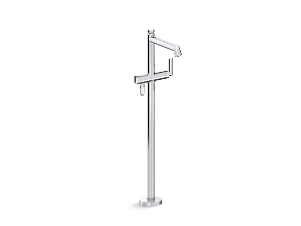 Kallista P24978-00 Pure Paletta Freestanding Bath Faucet, Less Handshower