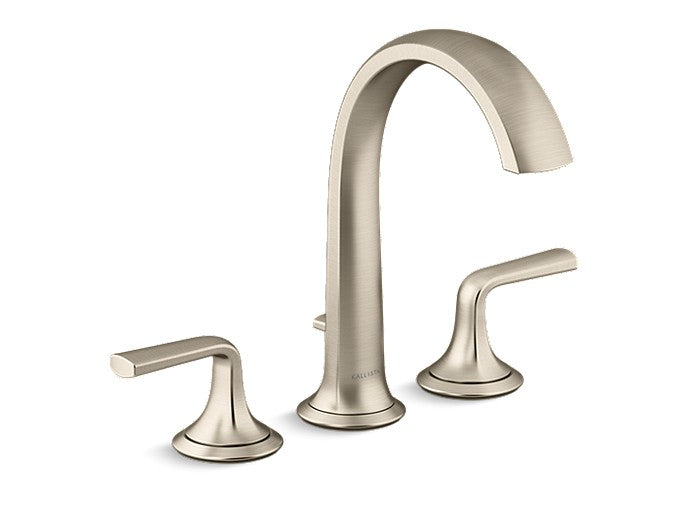 Kallista P25003-LV Script Deck-Mount Roman Tub Bath Faucet W/ Diverter, Lever Handles