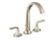 Kallista P25003-LV Script Deck-Mount Roman Tub Bath Faucet W/ Diverter, Lever Handles