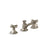 Kallista P25006-CR Script Lavatory Bathroom Sink Faucet, Low Spout, Cross Handles