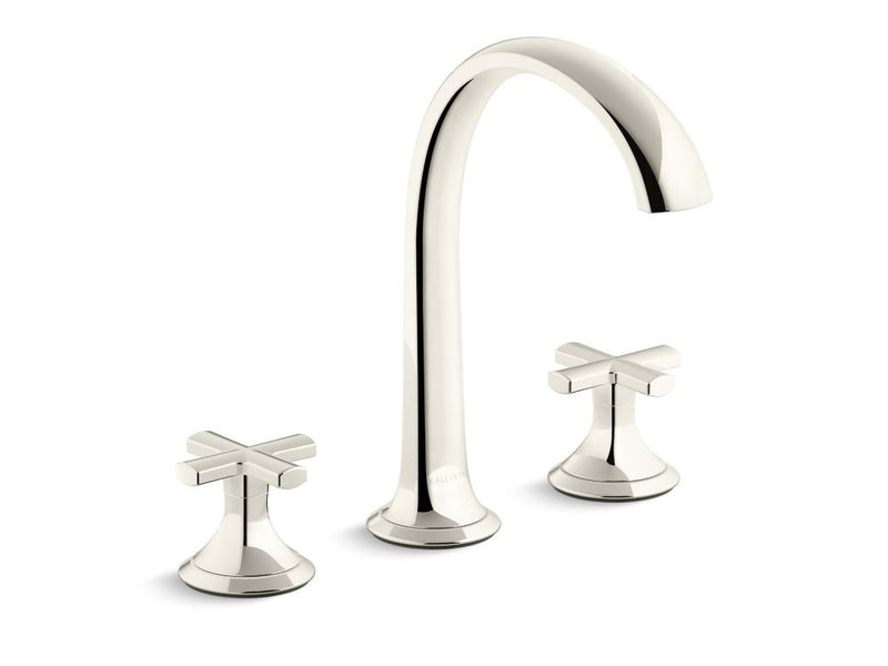 Kallista P25007-CR Script Lavatory Bathroom Sink Faucet, Arch Spout, Cross Handles