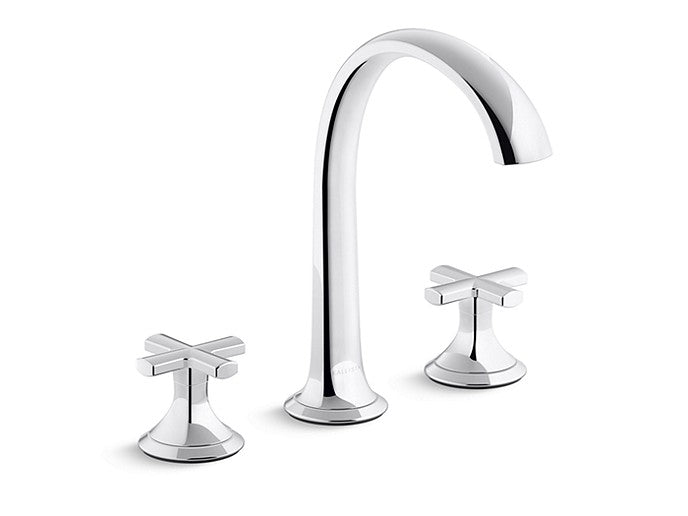 Kallista P25007-CR Script Lavatory Bathroom Sink Faucet, Arch Spout, Cross Handles - Parent