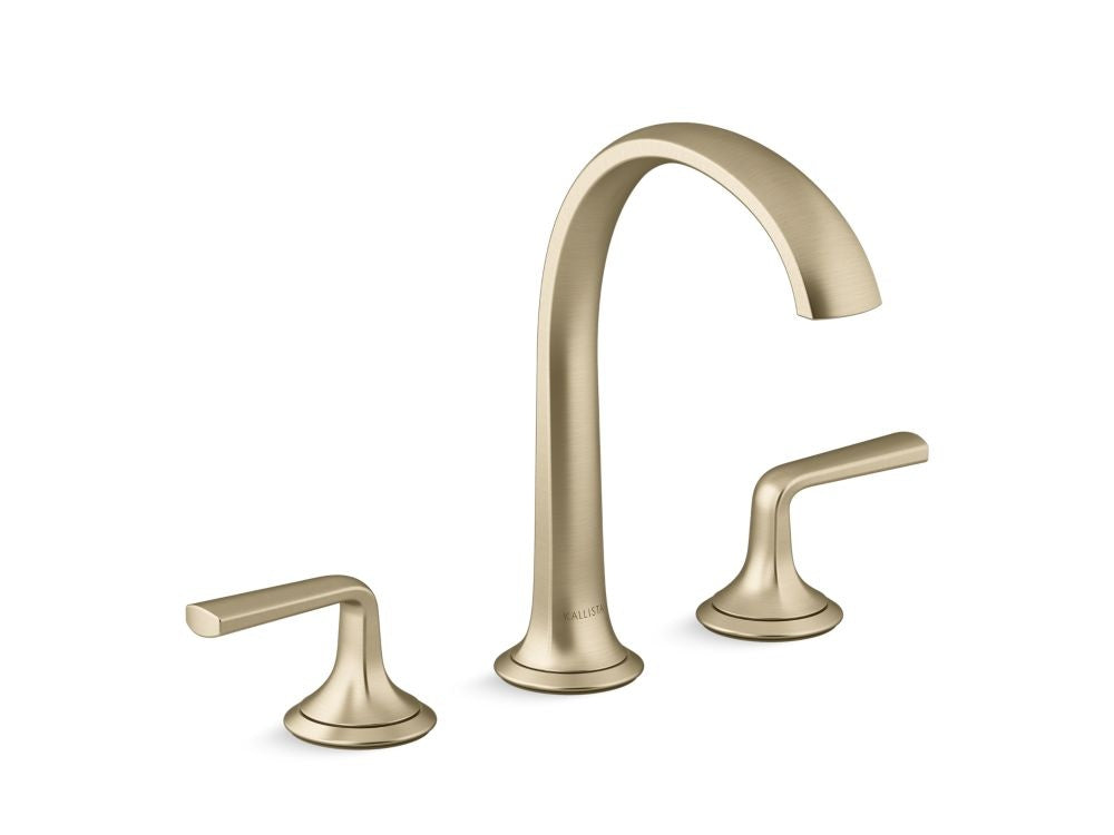 Kallista P25007-LV Script Lavatory Bathroom Sink Faucet, Arch Spout, Lever Handles