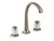 Kallista P25051-SLC Script Decorative Lavatory Bathroom Sink Faucet, Arch Spout, Saint-Louis Clear Crystal Knob Handles