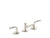 Kallista P25054-SPR Script Lavatory Bathroom Sink Faucet, Low Spout, Spring Rain Lever Handles