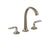Kallista P25055-SPR Script Lavatory Bathroom Sink Faucet, Arch Spout, Spring Rain Lever Handles