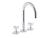 Kallista P25520-CR One Deck-Mount Roman Tub Bath Faucet, Gooseneck Spout, Cross Handles