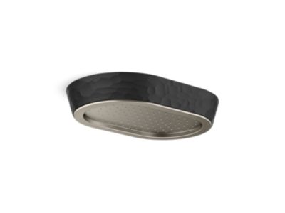 Kallista P30530-KHB Bandeau Rain Showerhead, Black Argile Band
