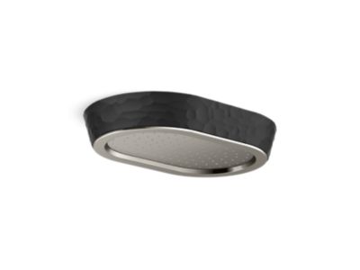 Kallista P30530-KHB Bandeau Rain Showerhead, Black Argile Band