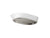 Kallista P30530-KHW Bandeau Rain Showerhead, White Argile Band