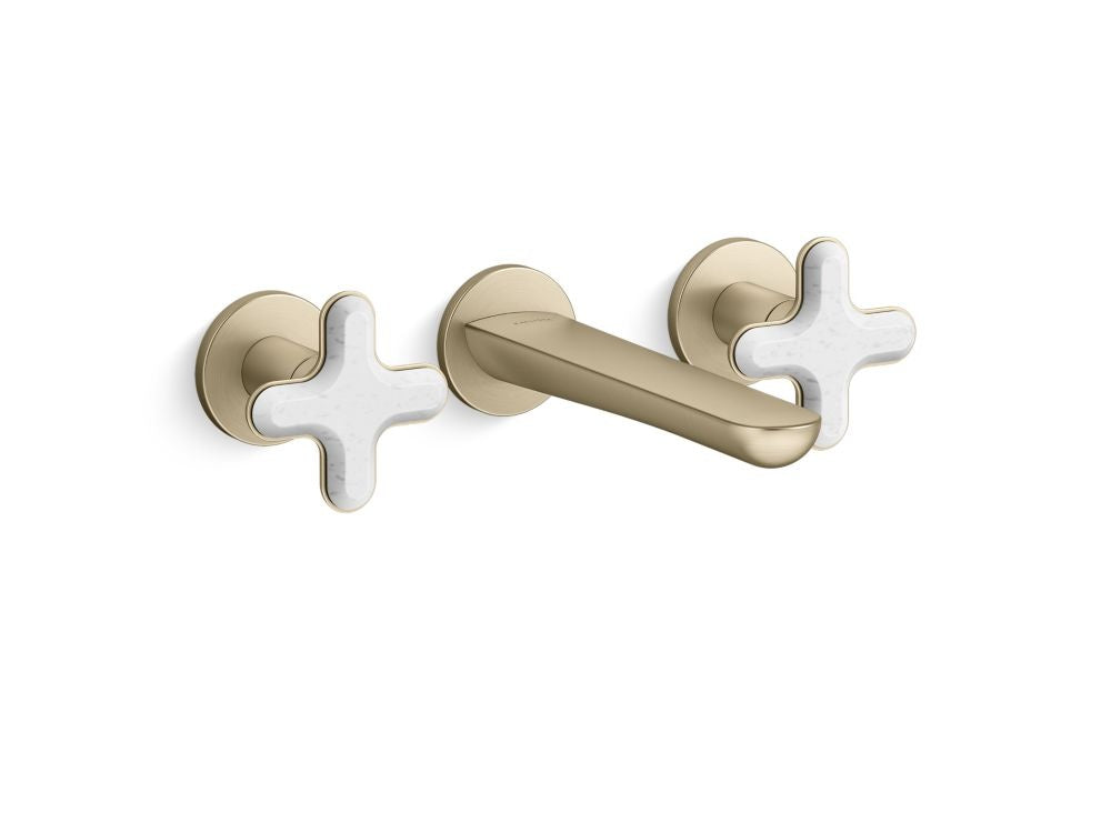 Kallista P32076-WC 002 Ws Wall Mount Sink Faucet White Carrera
