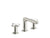 Kallista P32704-WC 002 Widespread Faucet White Carrera