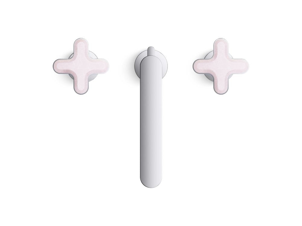 Kallista P32705-RST 002 Widespread Faucet Tall Rose Quartz