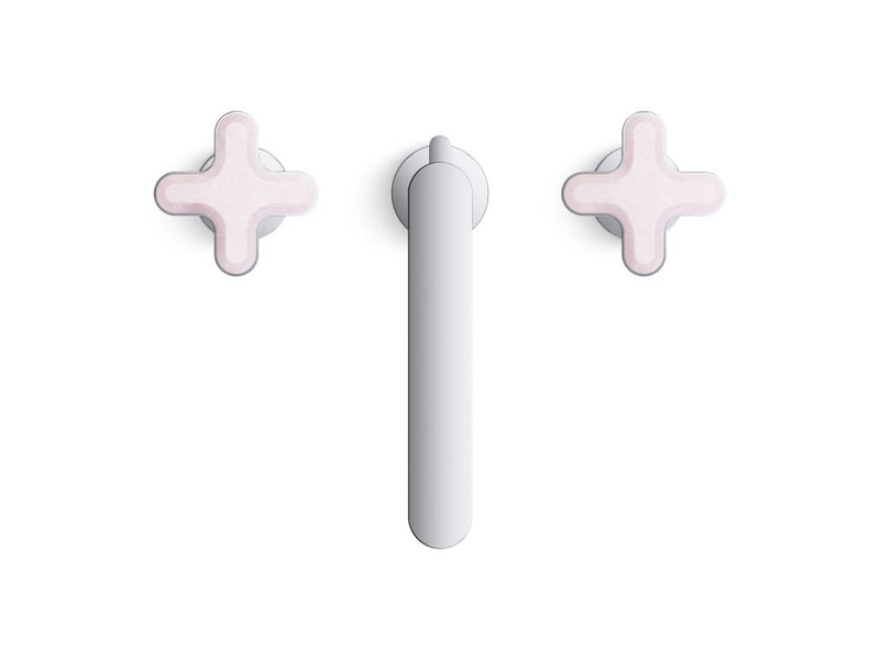 Kallista P32705-RST 002 Widespread Faucet Tall Rose Quartz