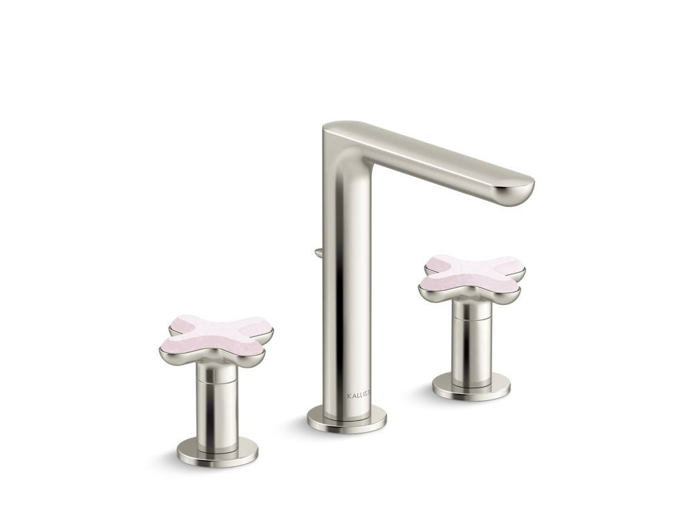 Kallista P32705-RST 002 Widespread Faucet Tall Rose Quartz