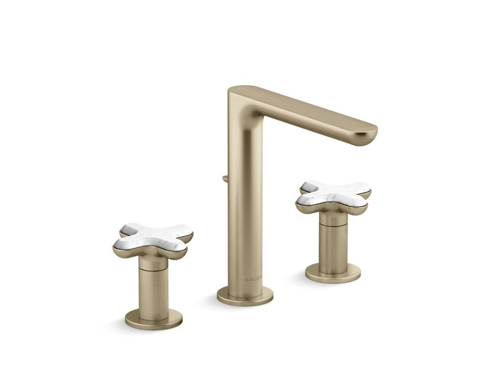 Kallista P32705-WC 002 Widespread Faucet Tall White Carrera