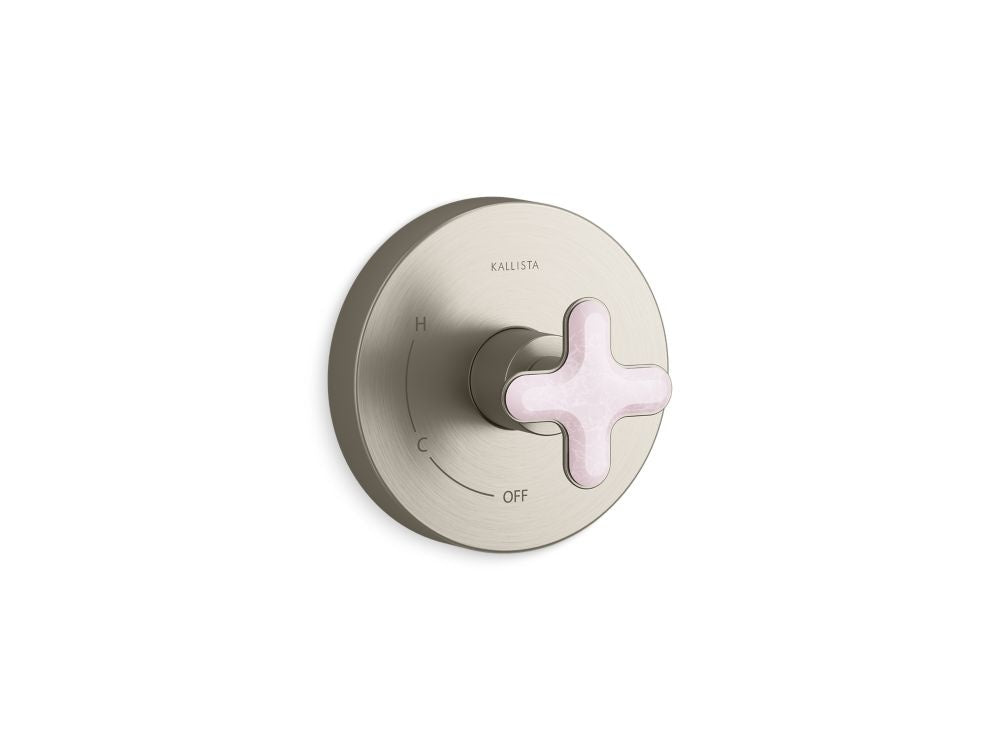 Kallista P32707-RST 002 Pressure Balance Trim Rose Quartz