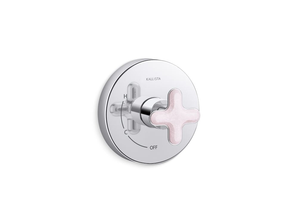 Kallista P32707-RST 002 Pressure Balance Trim Rose Quartz