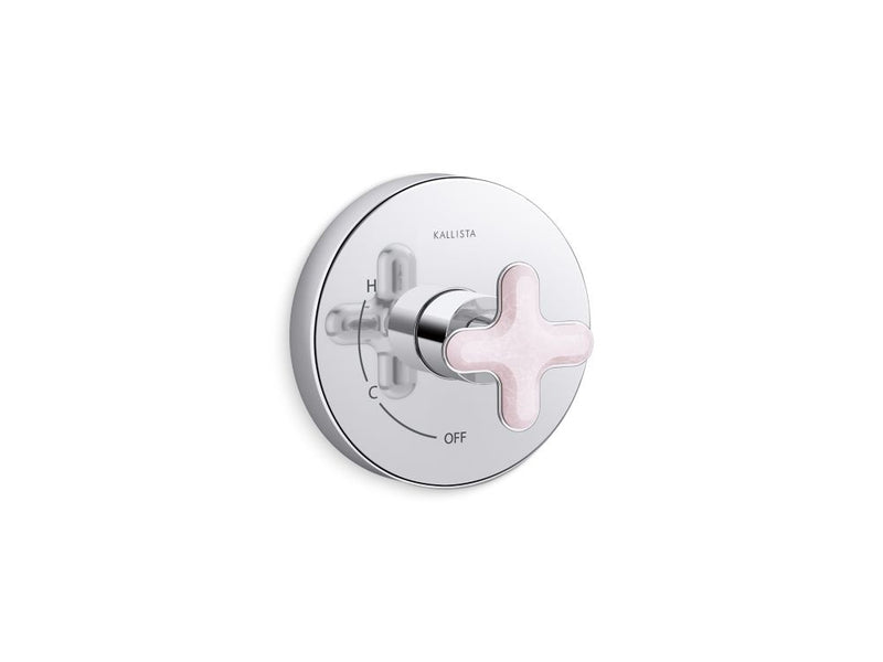 Kallista P32707-RST 002 Pressure Balance Trim Rose Quartz