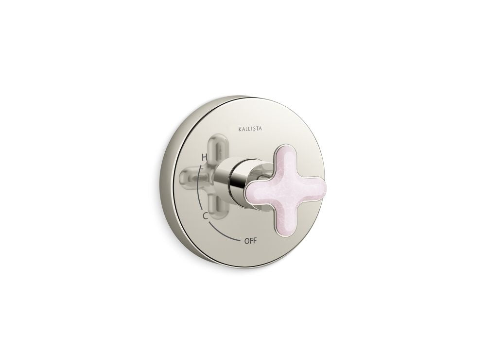 Kallista P32707-RST 002 Pressure Balance Trim Rose Quartz