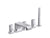 Kallista P32712-00 Bezel deck mount bath faucet with diverter and handshower
