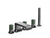 Kallista P32712-GTM Bezel deck mount bath faucet with diverter handshower gtm stone