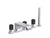 Kallista P32712-NM Bezel deck mount bath faucet with diverter handshower nm stone