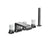 Kallista P32712-WC Bezel deck mount bath faucet with diverter handshower wc stone