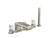 Kallista P32712-WC Bezel deck mount bath faucet with diverter handshower wc stone